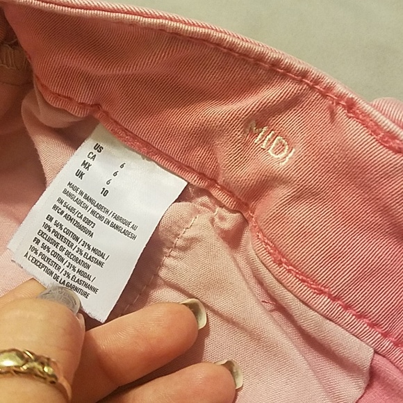 Pink midi super stretch shorts - Picture 4 of 5